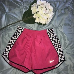 Pink Nike Shorts w/ Checkers